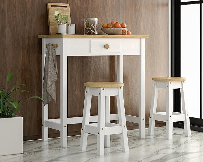 Breakfast Table Set with Stools