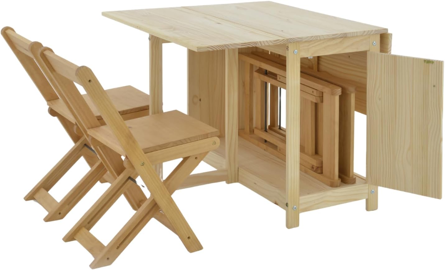 Folding Dining Table & Chair Set