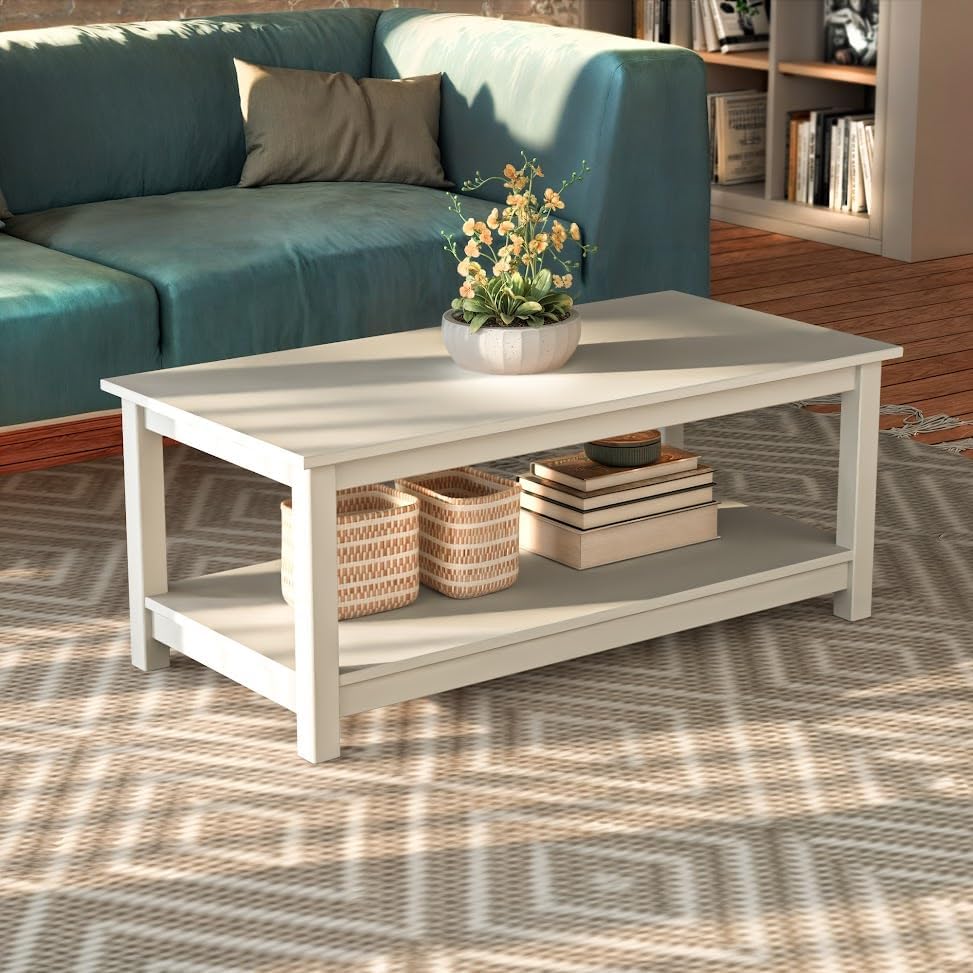 Coffee Table with Storage Shelf