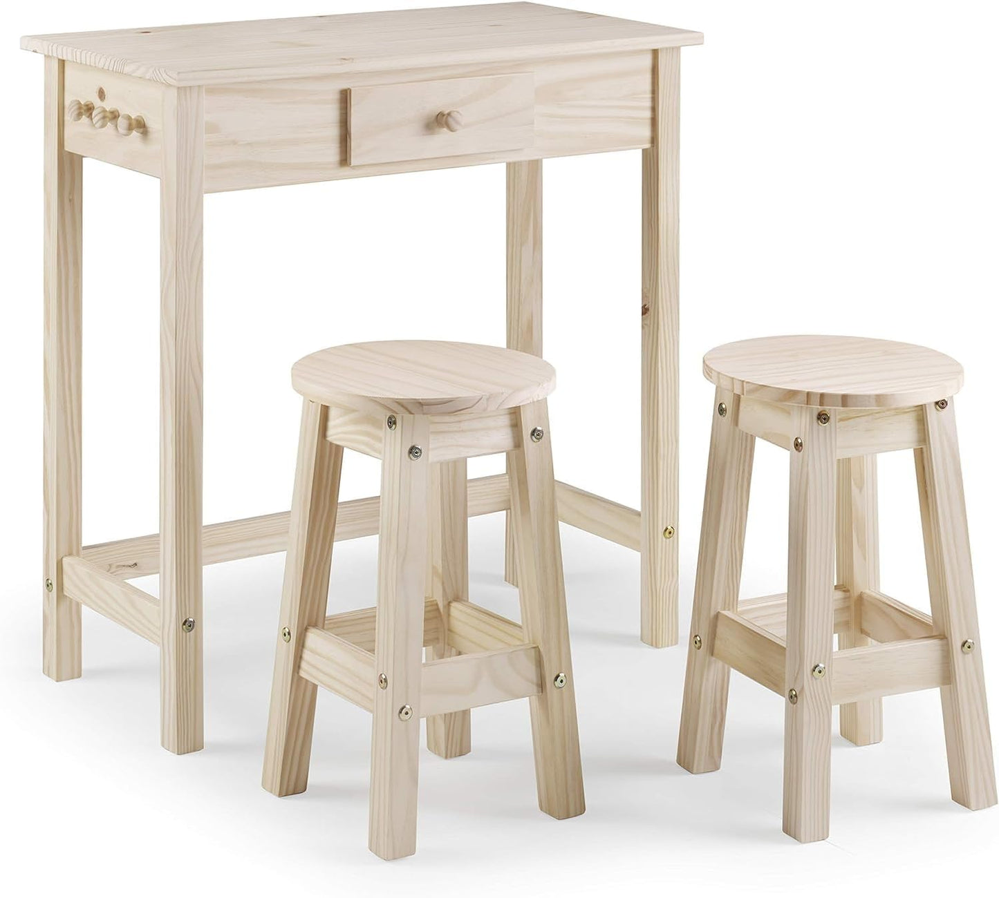 Breakfast Table Set with Stools