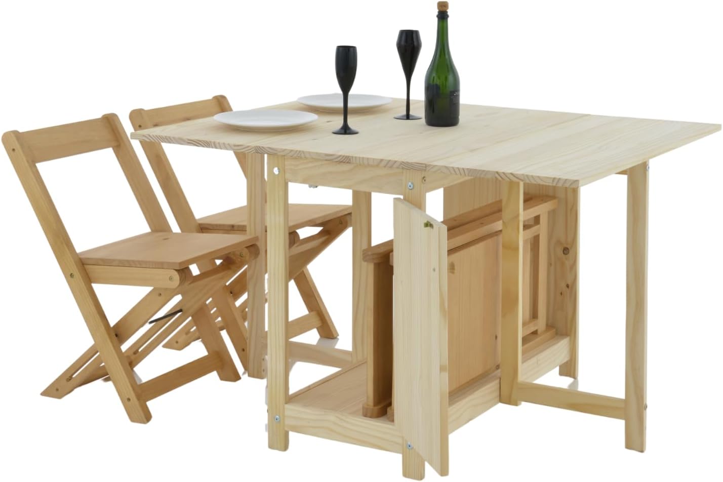 Folding Dining Table & Chair Set