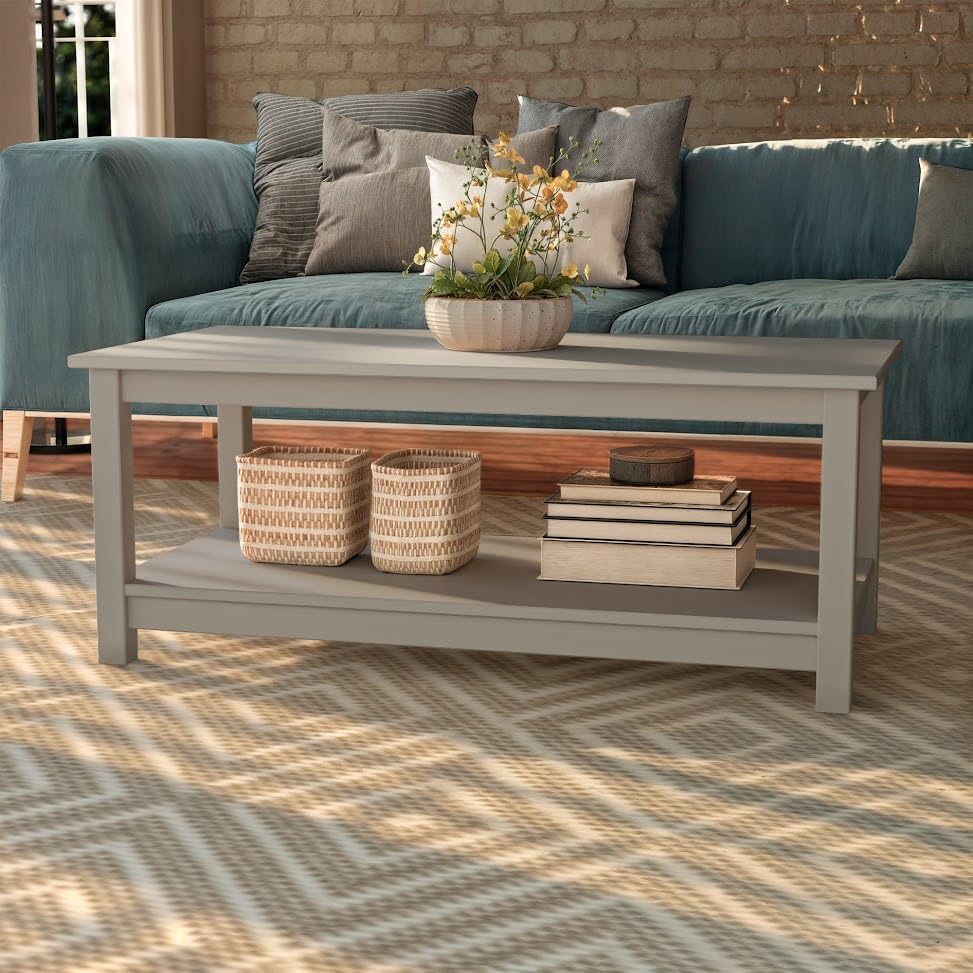 Coffee Table with Storage Shelf