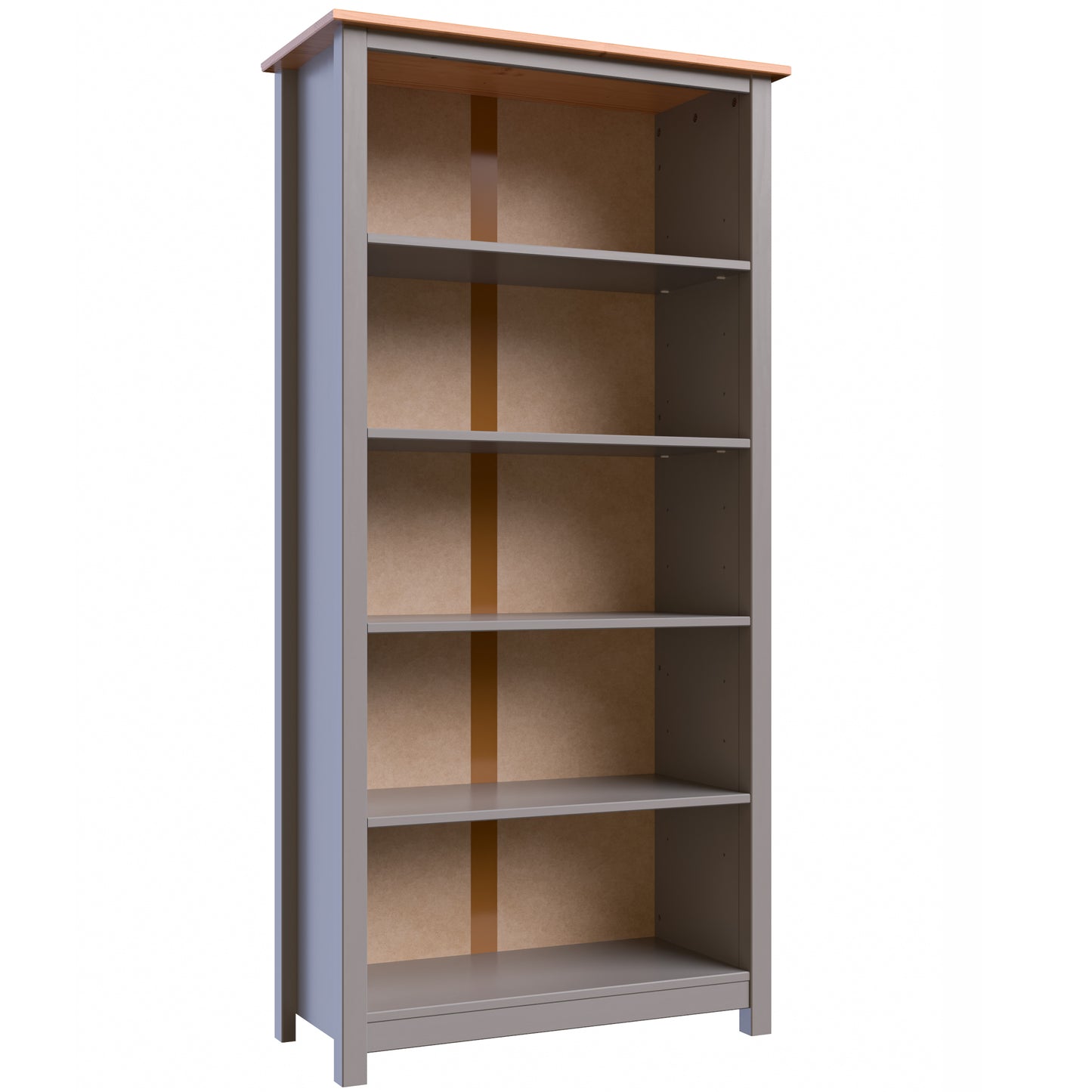 Solid Pine Wood Bookcase