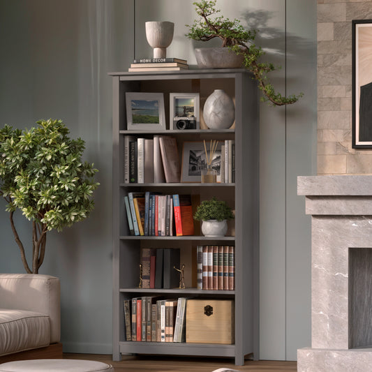 Solid Pine Wood Bookcase