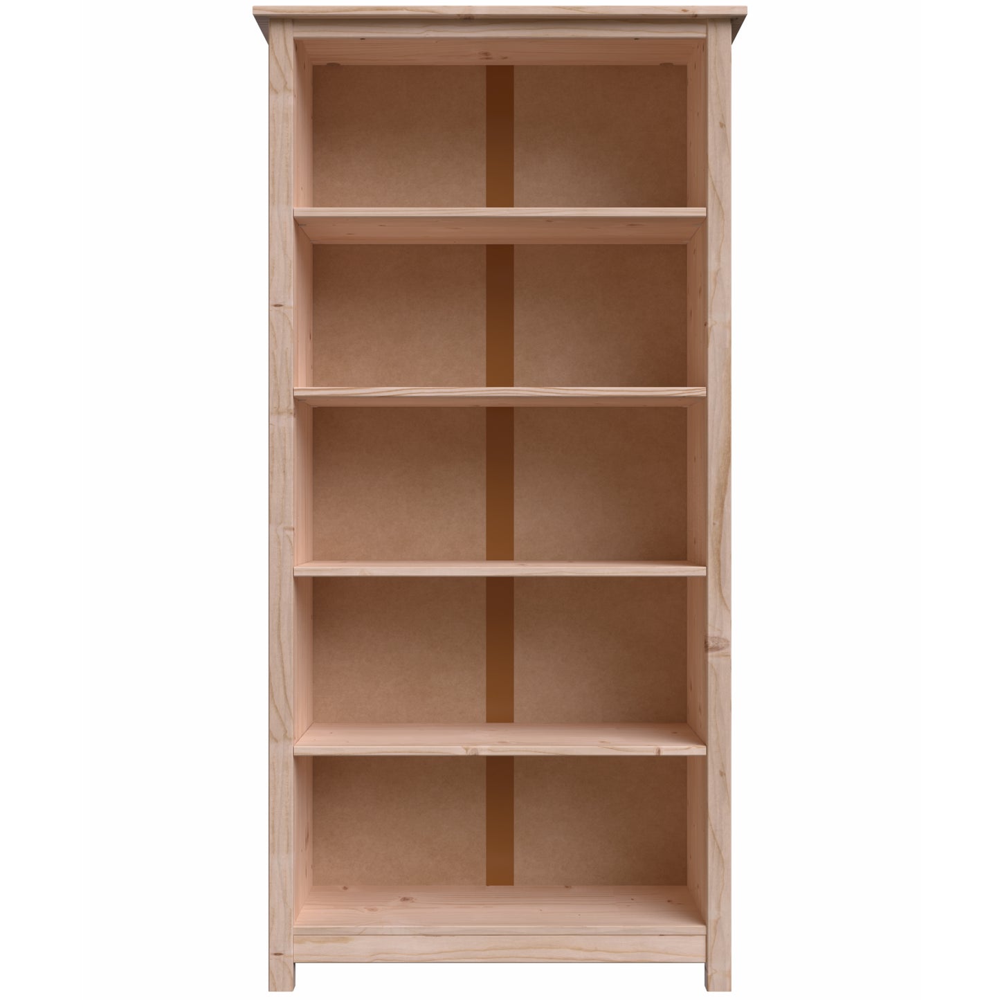Solid Pine Wood Bookcase