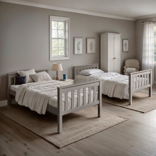 Twin Over Twin Solid Wood Bunk Bed