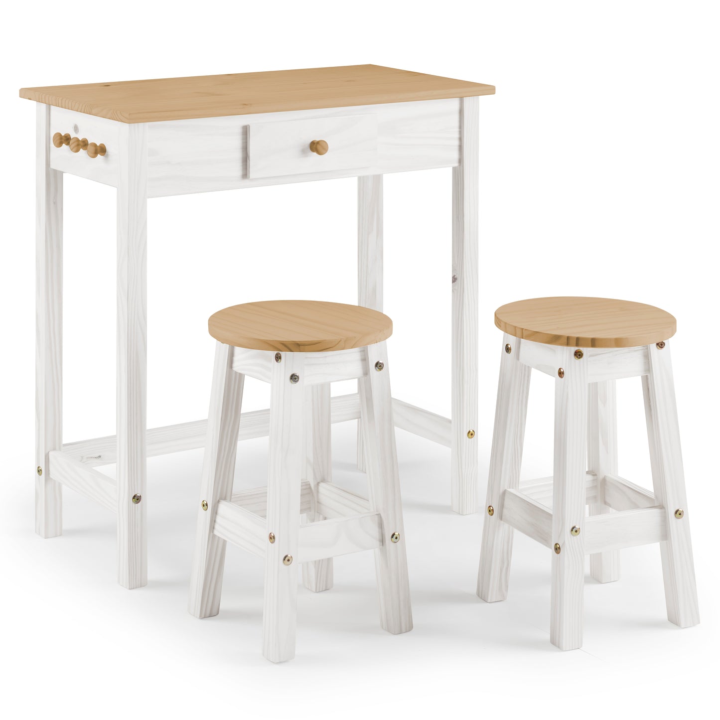 Breakfast Table Set with Stools