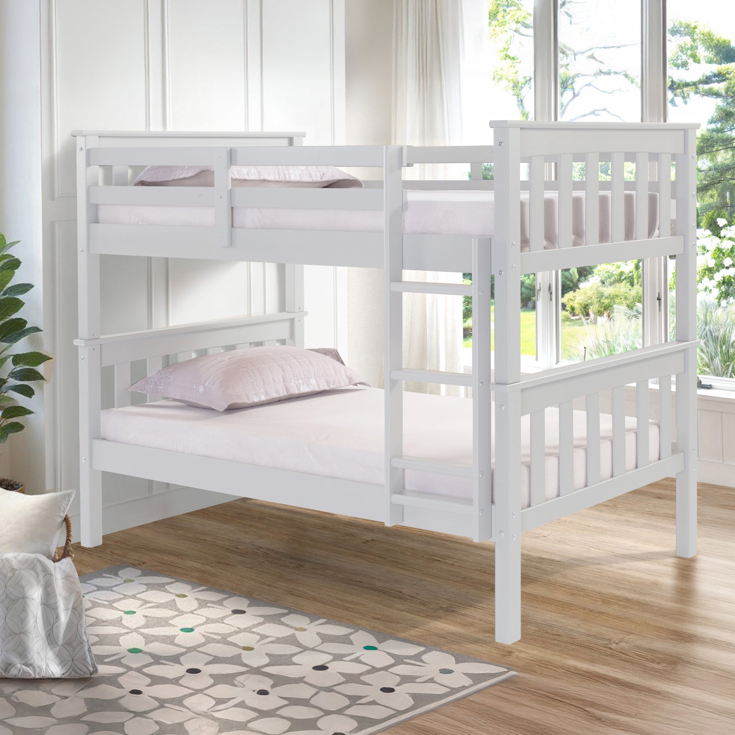 Twin Over Twin Solid Wood Bunk Bed