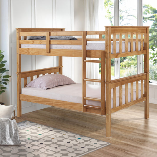 Twin Over Twin Solid Wood Bunk Bed
