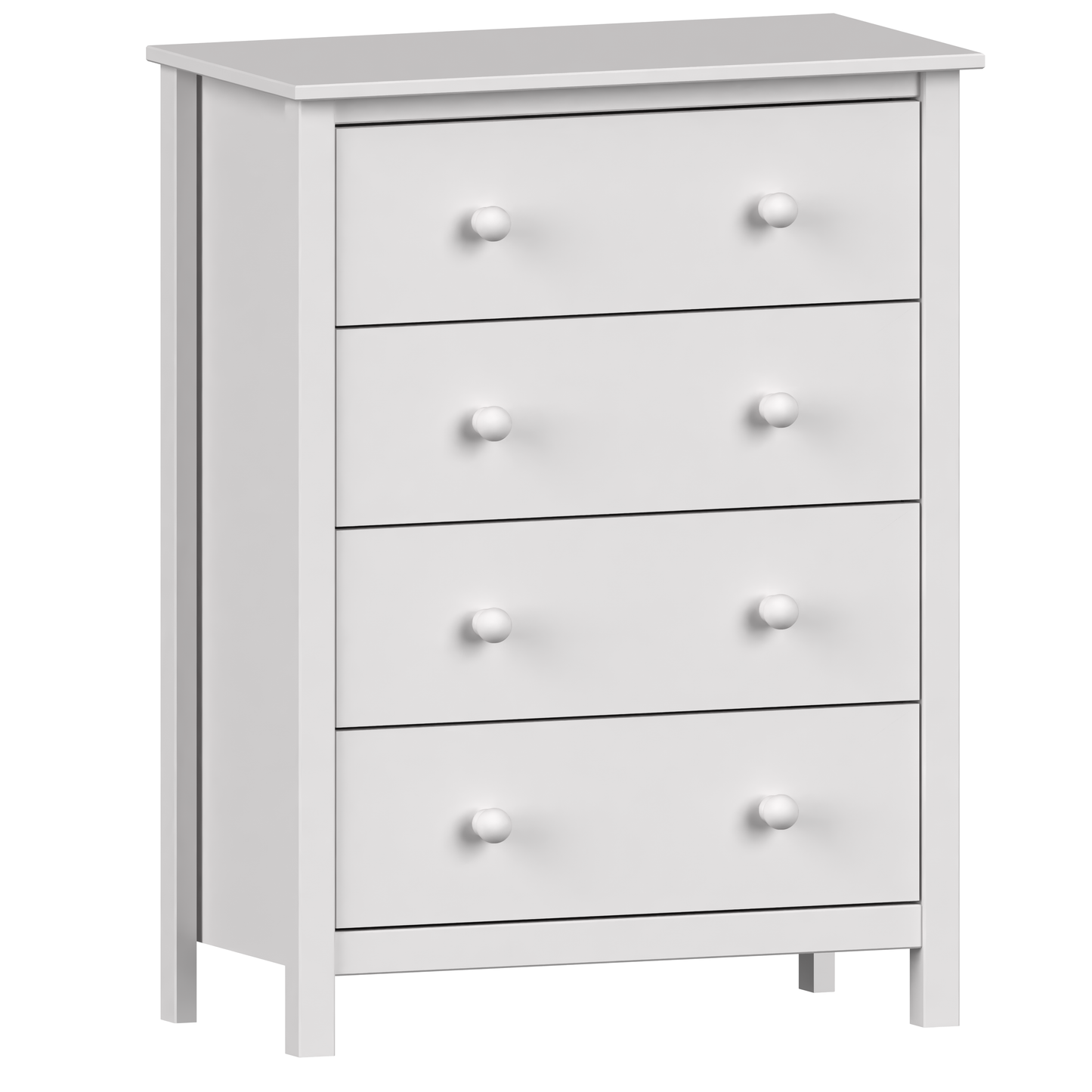 Solid Wood 4-Drawer Dresser
