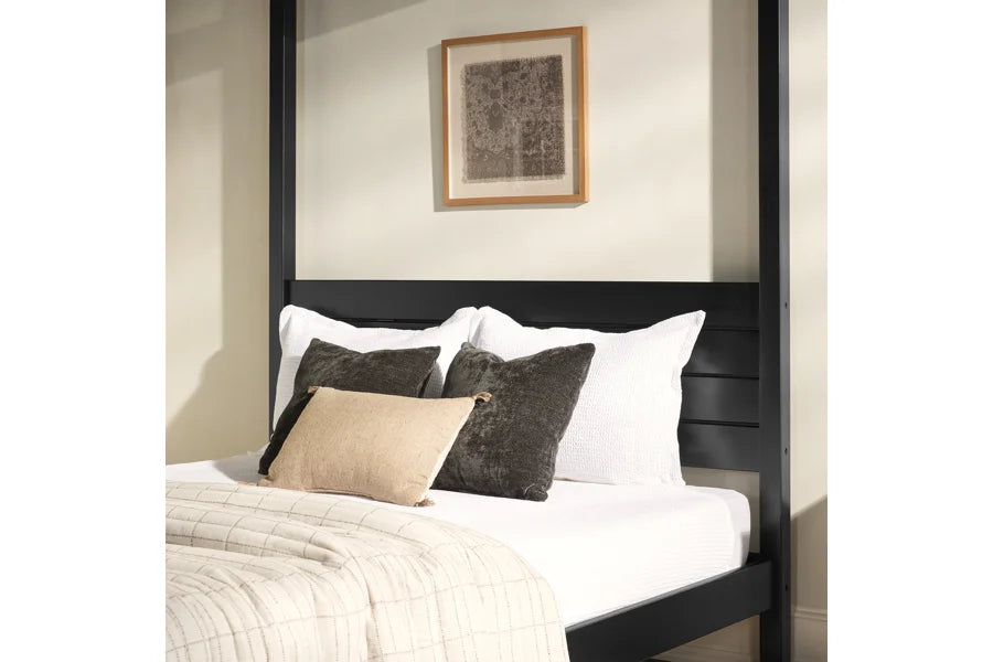 Solid Pine Canopy Bed, Queen Size