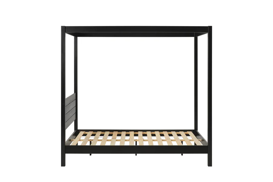 Solid Pine Canopy Bed, Queen Size