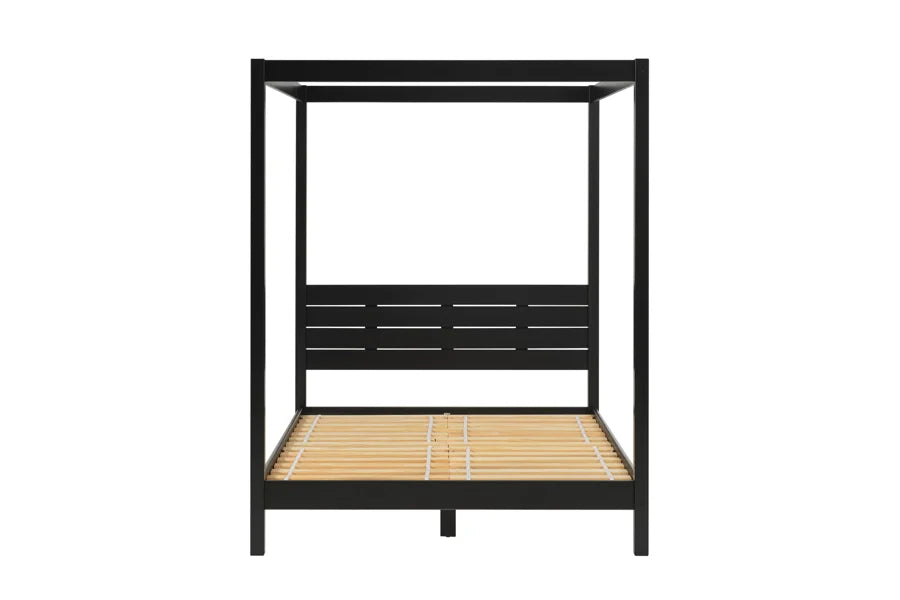 Solid Pine Canopy Bed, Queen Size