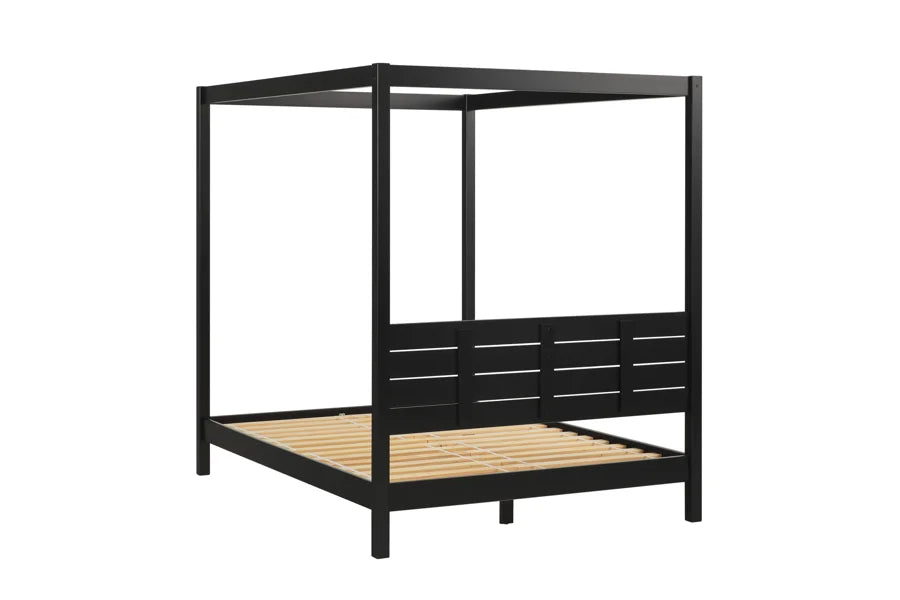 Solid Pine Canopy Bed, Queen Size