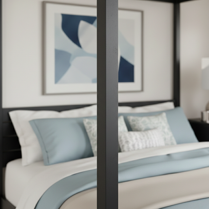 Solid Wood Canopy Bed