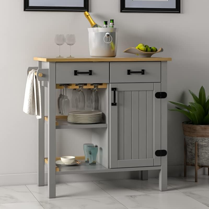 Island Cabinet with Convenient Storage Drawers