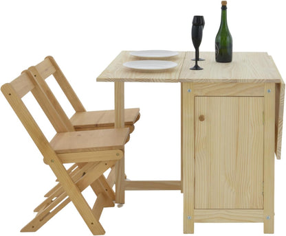 Folding Dining Table & Chair Set