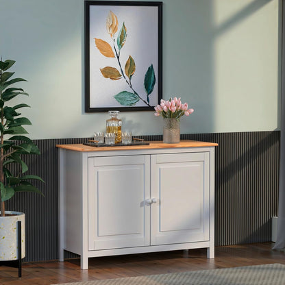 Solid Wood Sideboard Buffet Cabinet with Doors