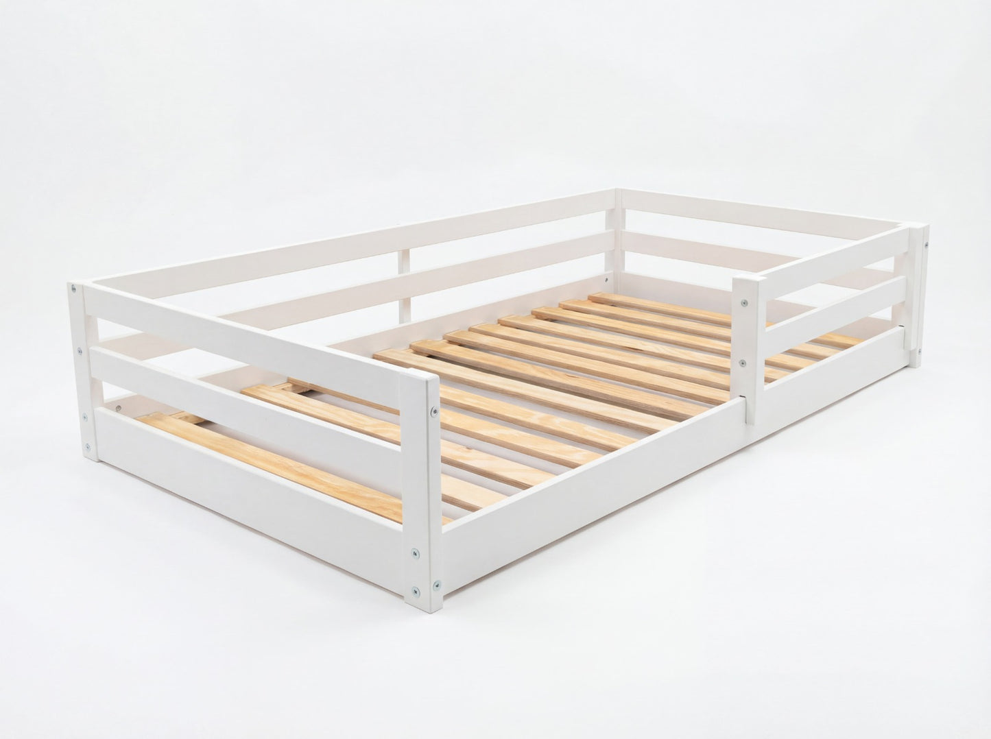 From the Tree Furniture Twin Size Floor Bed Frame, Solid Wood Montessori Bed for Toddlers & Kids