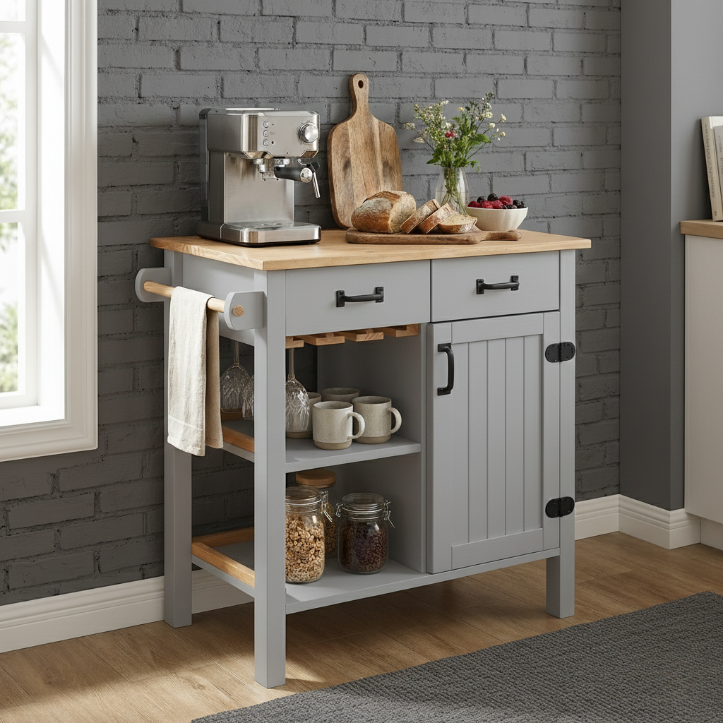 Island Cabinet with Convenient Storage Drawers