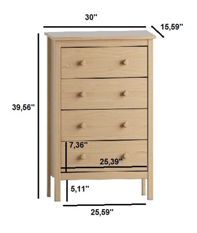 4 Drawer Chest Bed Cabs
