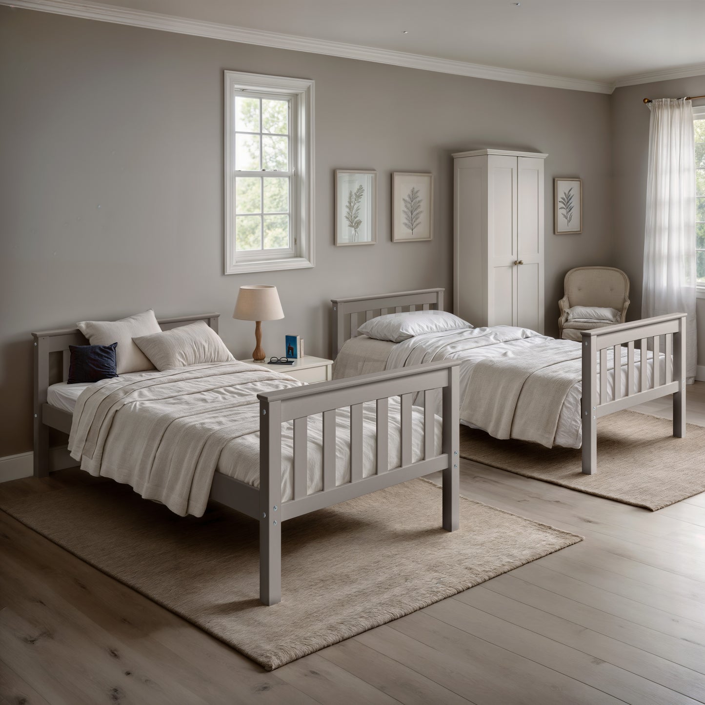 Twin Over Twin Solid Wood Bunk Bed