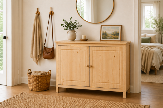 Solid Wood Sideboard Buffet Cabinet with Doors