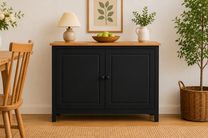 Solid Wood Sideboard Buffet Cabinet with Doors