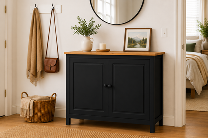 Solid Wood Sideboard Buffet Cabinet with Doors