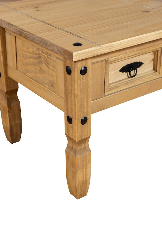 Rustic Antique Style Wood Nightstand End Tables for Bedside Table