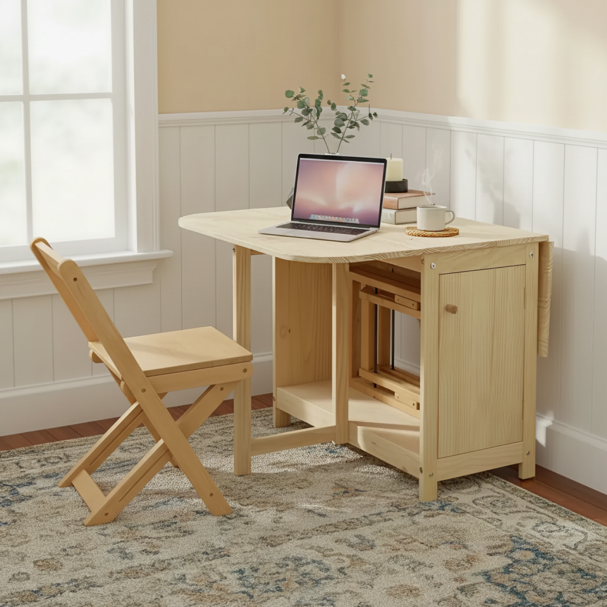 Folding Dining Table & Chair Set