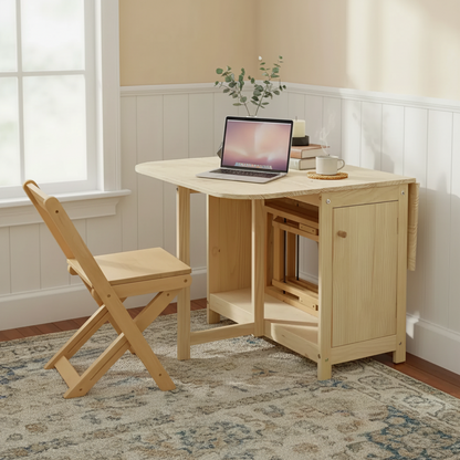 Folding Dining Table & Chair Set