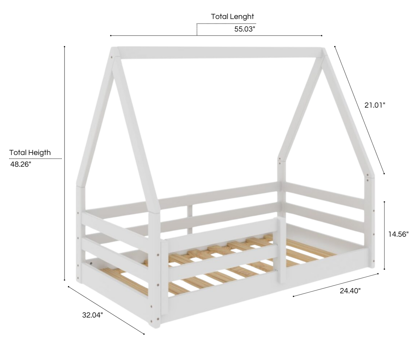 Toddler Size Floor Bed, Montessori