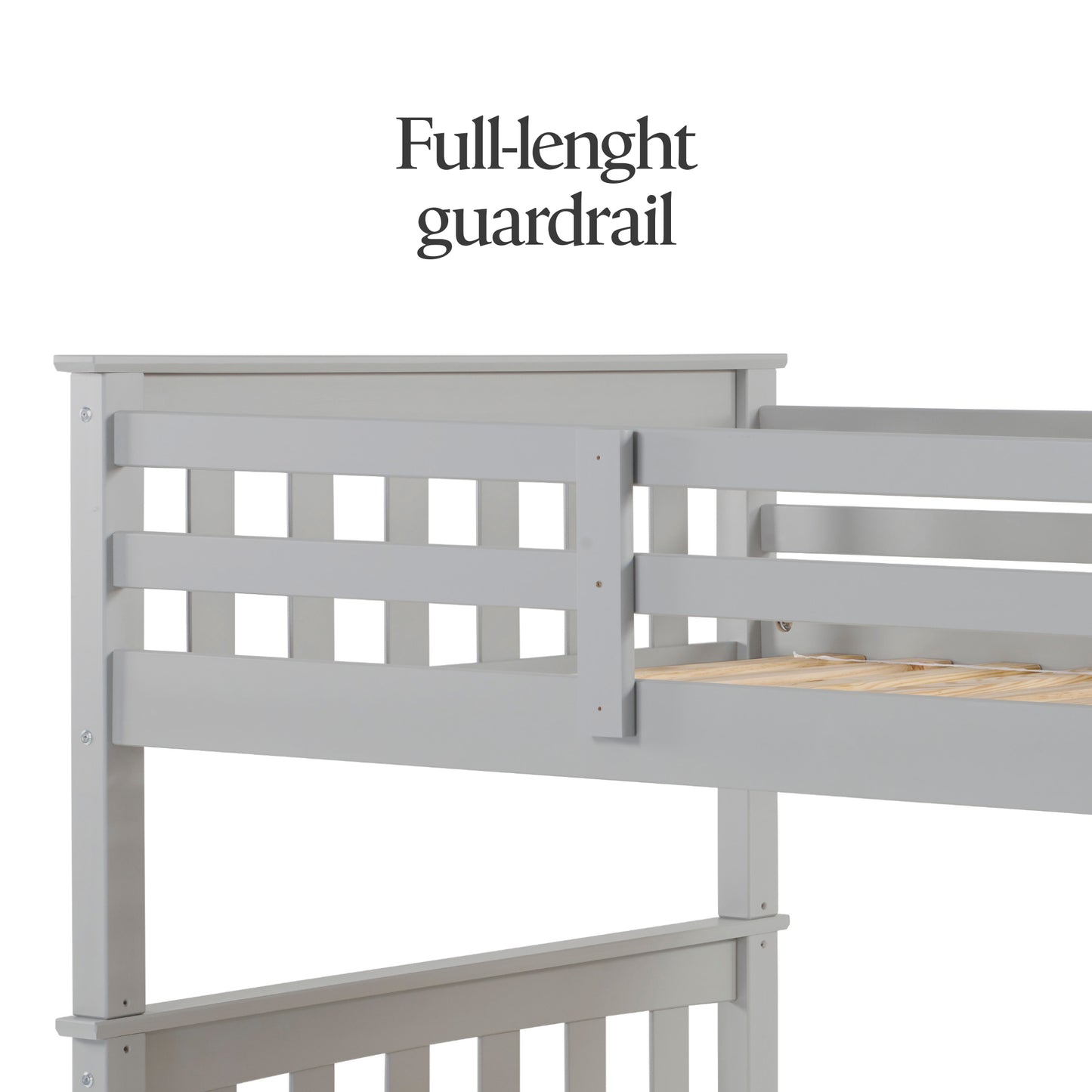 Twin Over Twin Solid Wood Bunk Bed