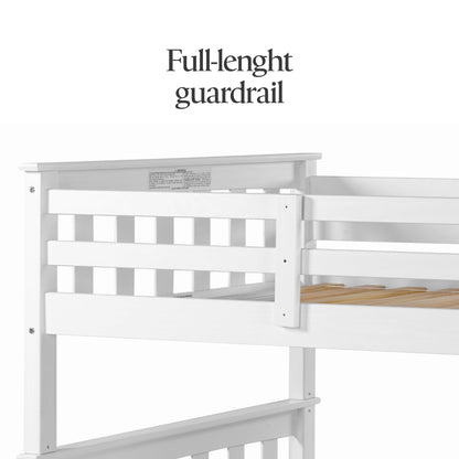 Twin Over Twin Solid Wood Bunk Bed