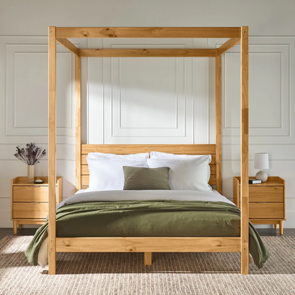 Solid Wood Canopy Bed