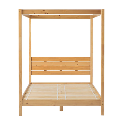 Solid Wood Canopy Bed