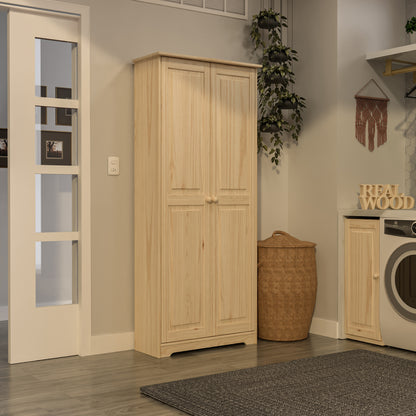 Cabinet Pantry 2 Doors Solid Wood