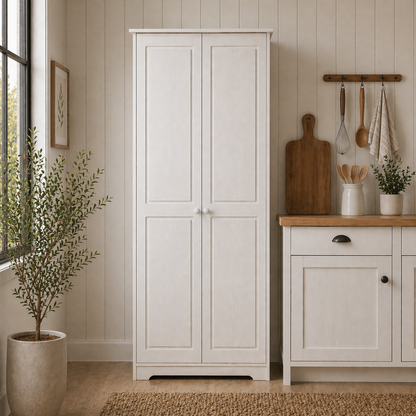 Cabinet Pantry 2 Doors Solid Wood
