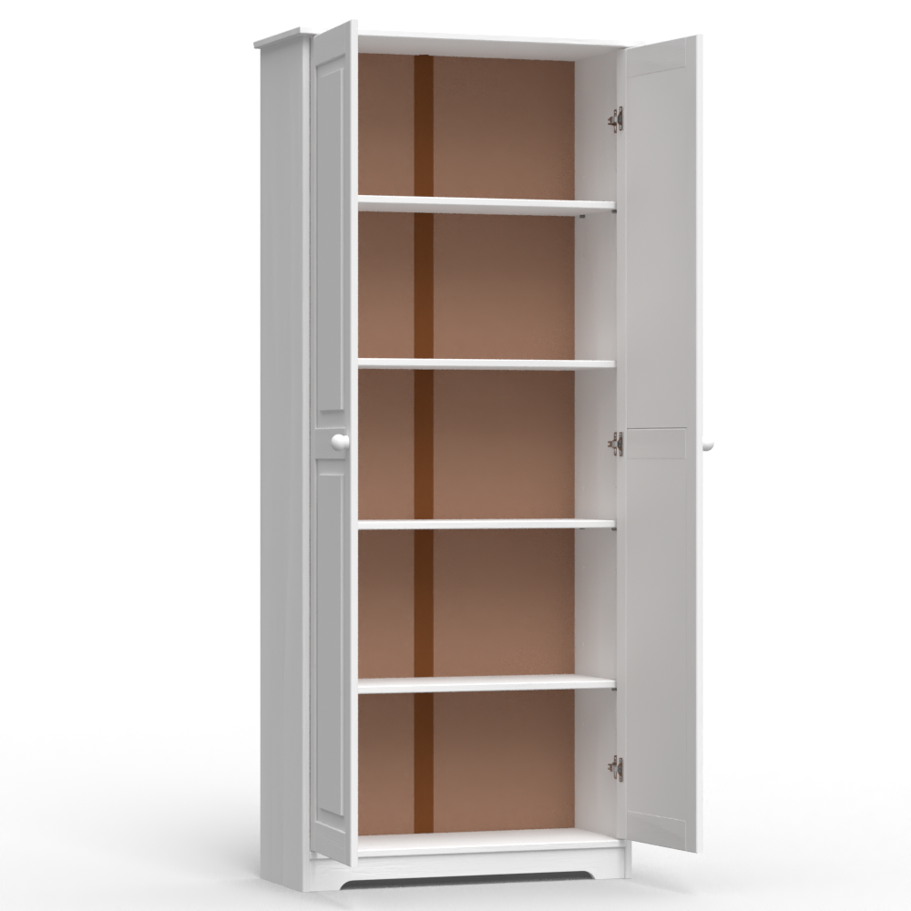 Cabinet Pantry 2 Doors Solid Wood