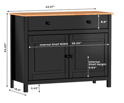 Sideboards & Buffets 2 Doors and 1 Drawer