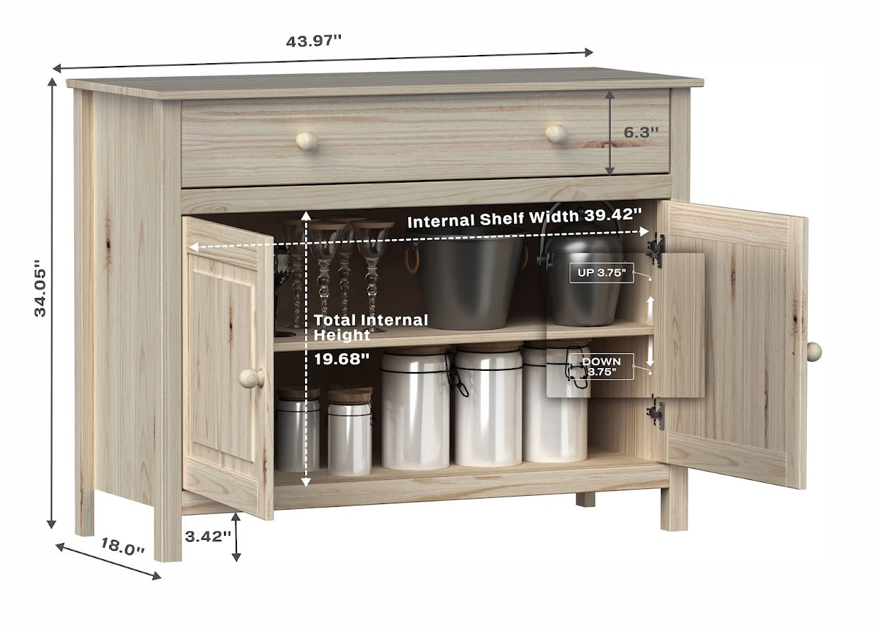 Sideboards & Buffets 2 Doors and 1 Drawer