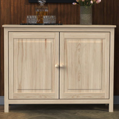 Solid Wood Sideboard Buffet Cabinet with Doors