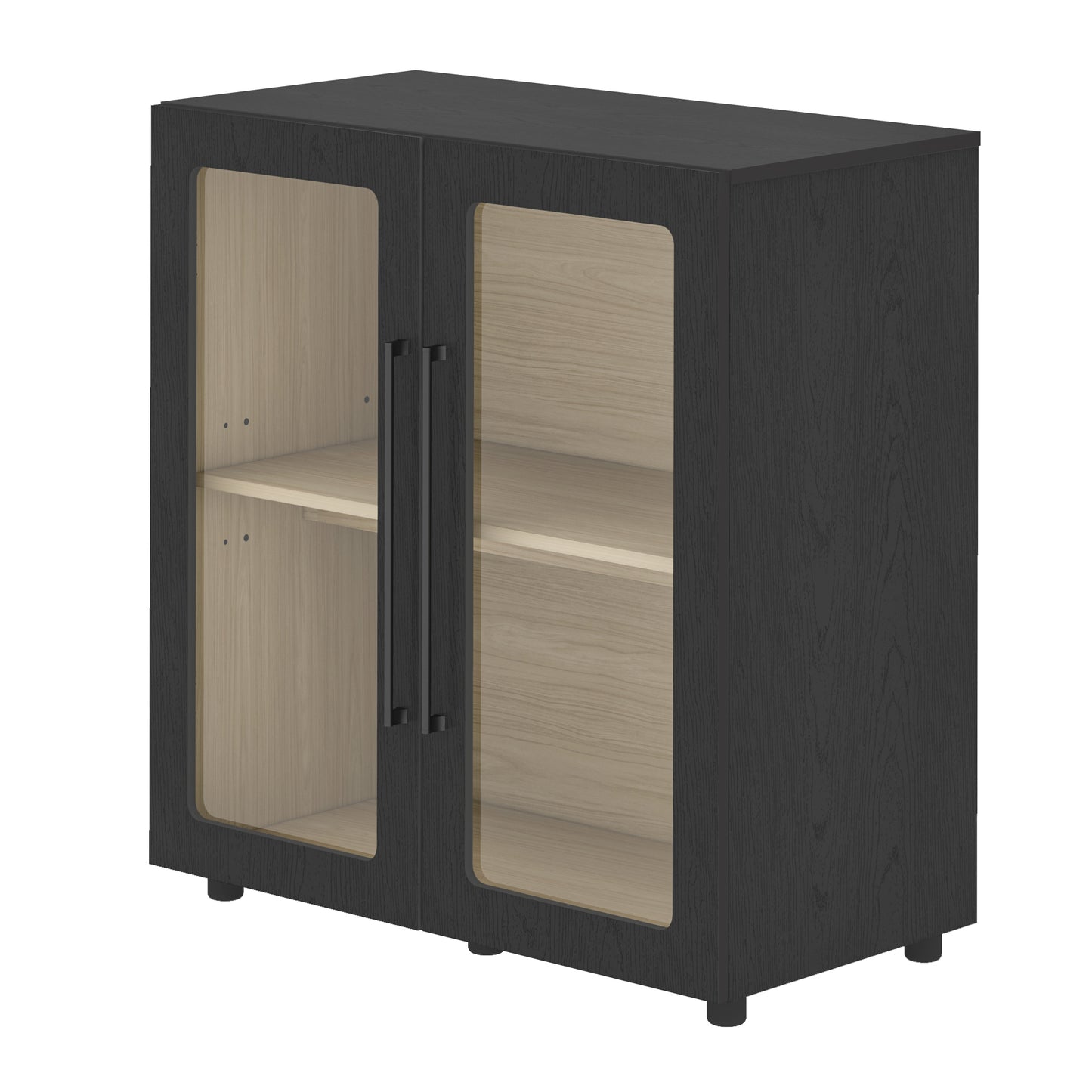 Arden Tall Storage Cabinet with Glass Door