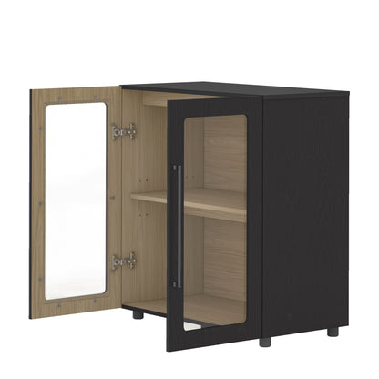 Arden Tall Storage Cabinet with Glass Door