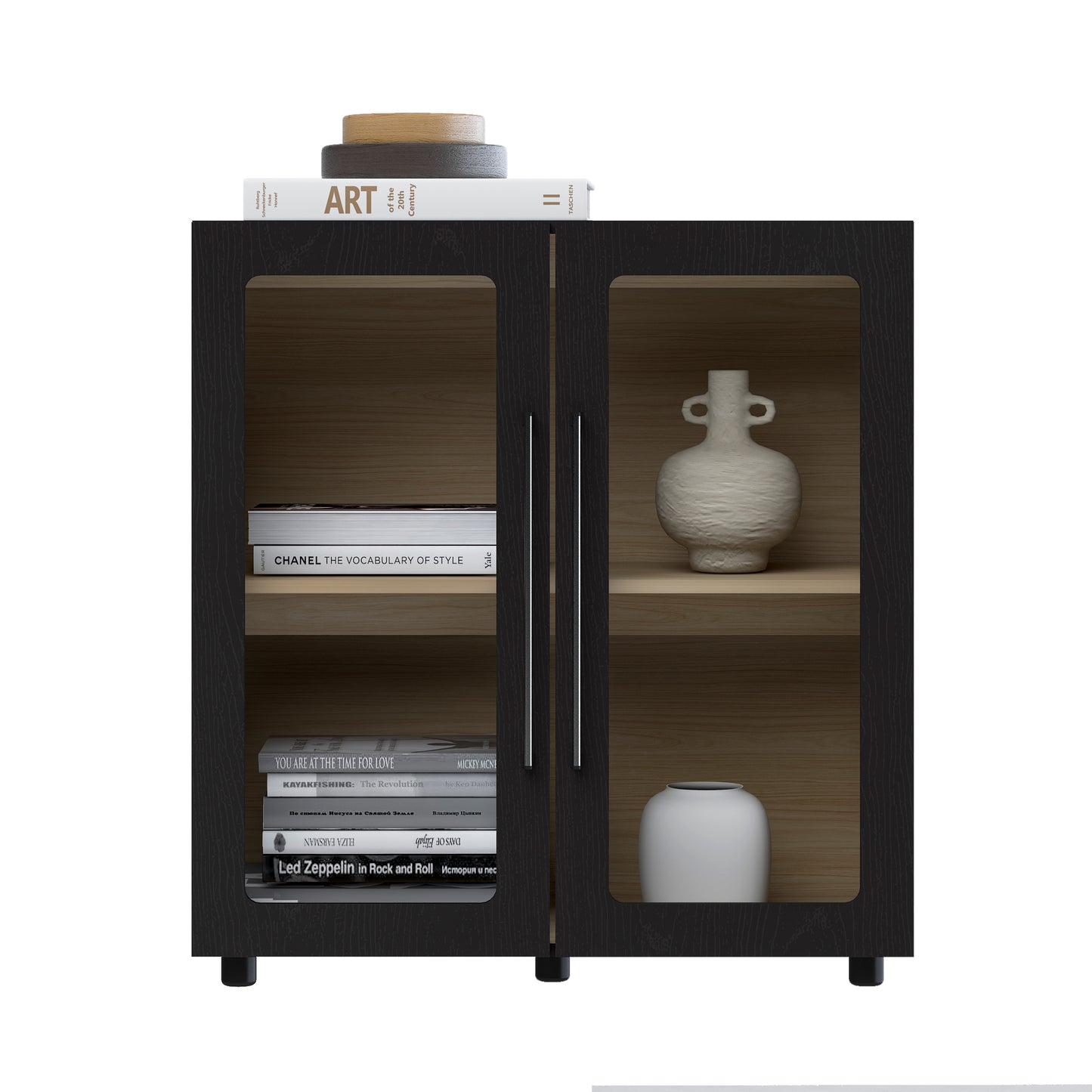 Arden Tall Storage Cabinet with Glass Door