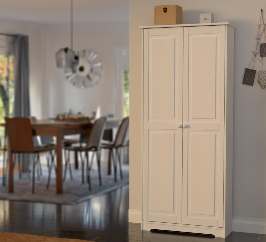 Cabinet Pantry 2 Doors Solid Wood