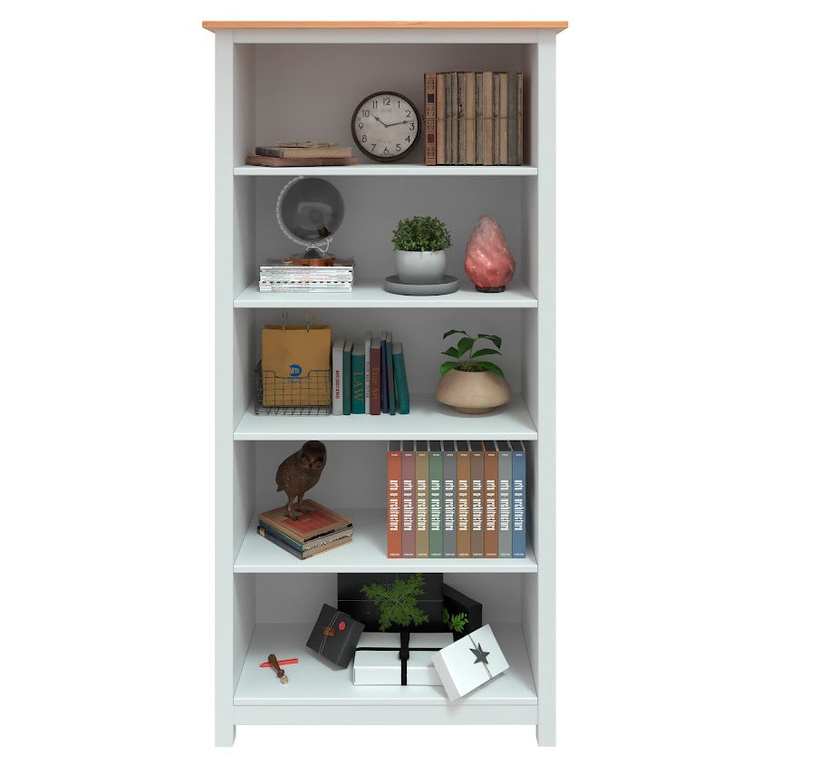 Solid Pine Wood Bookcase Shelf