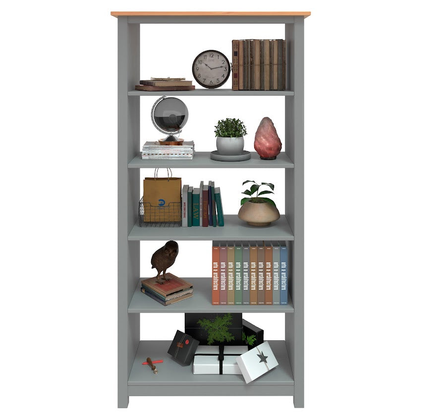 Solid Pine Wood Bookcase Shelf