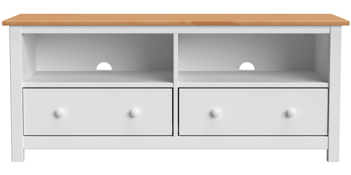 Handcrafted Solid Wood TV Stand